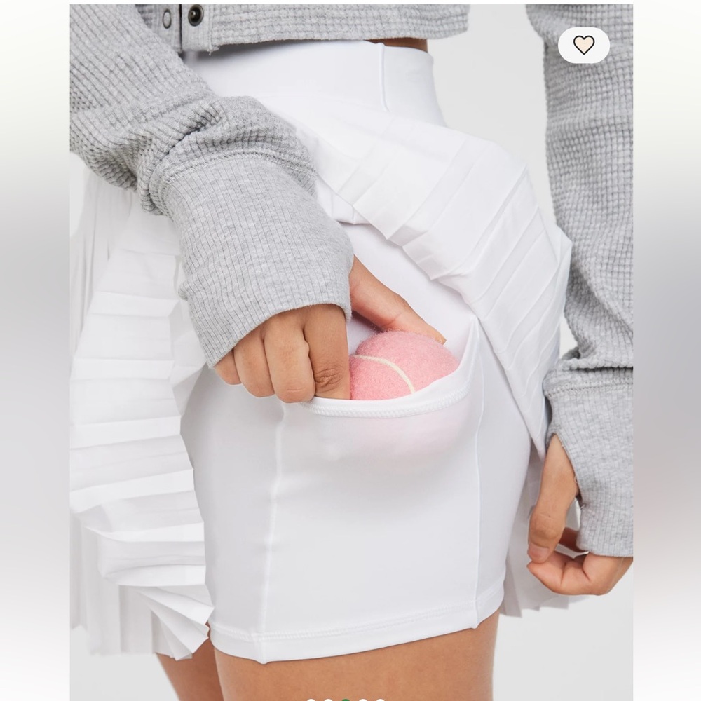 OFFLINE By Aerie All‎ Aces Tennis Skort Pleated White M - Picture 3 of 11